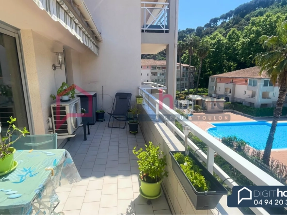 Appartement T2 avec terrasse, garage, piscines et tennis à Cagnes-sur-Mer