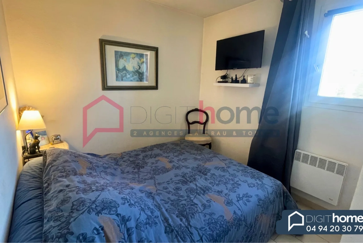 Appartement T2 avec terrasse, garage, piscines et tennis à Cagnes-sur-Mer 