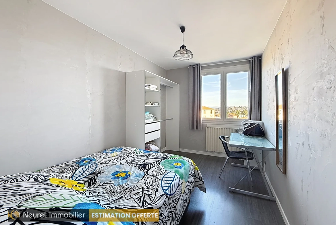 Vente appartement T4 à Jomayère, Saint-Étienne avec garage, balcon et cave 
