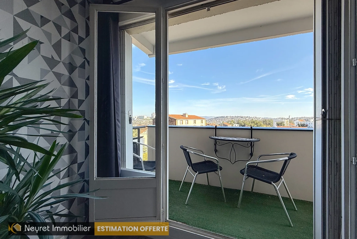 Vente appartement T4 à Jomayère, Saint-Étienne avec garage, balcon et cave 
