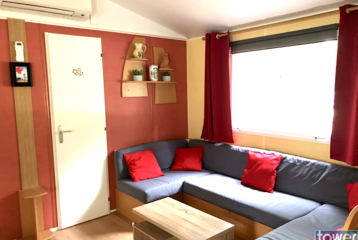 Mobilhome 3 chambres dans parc de loisirs 5 étoiles à Puget-sur-Argens 