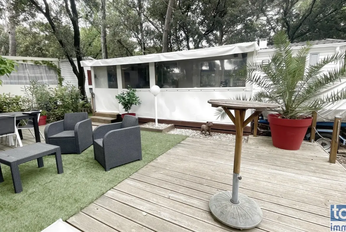 Mobilhome 3 chambres dans parc de loisirs 5 étoiles à Puget-sur-Argens 