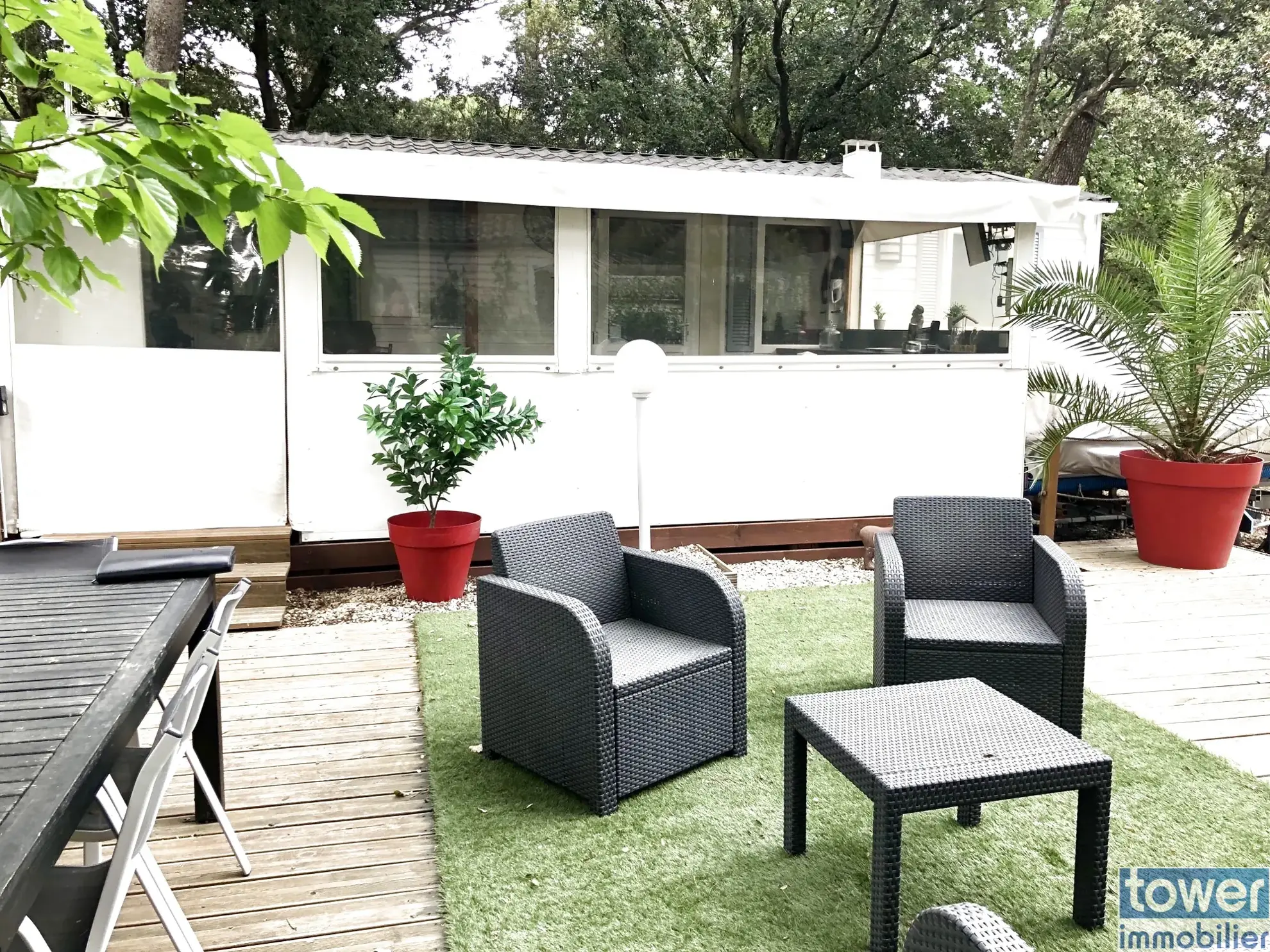 Mobilhome 3 chambres dans parc de loisirs 5 étoiles à Puget-sur-Argens 