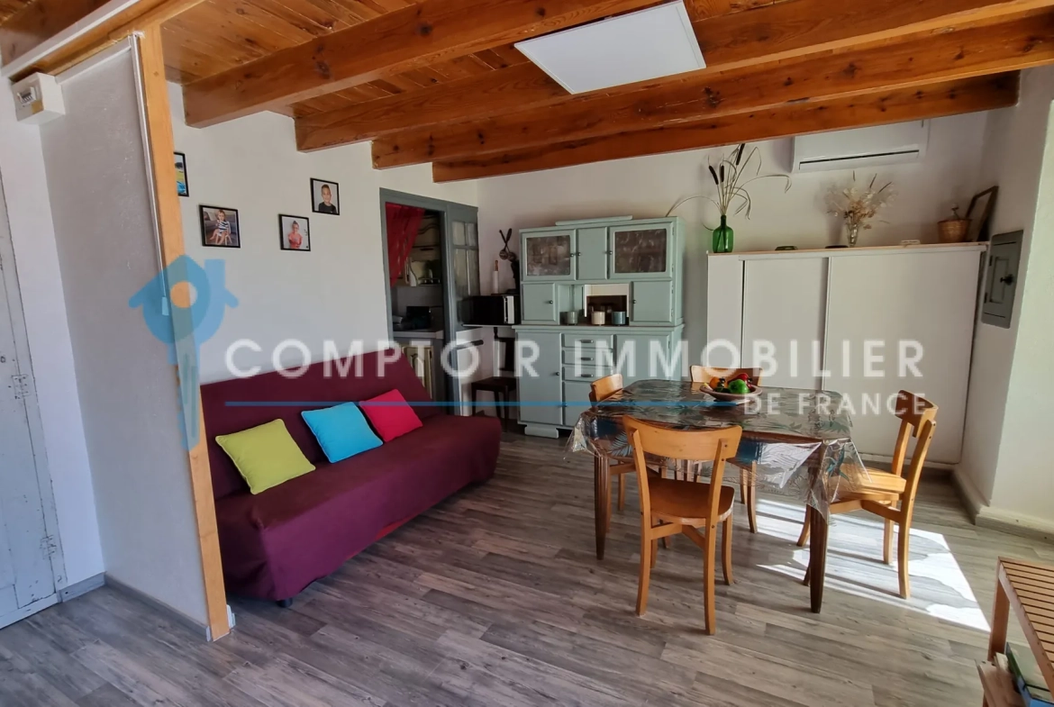 Maison de village de 70 m² à Salettes en Ardèche, résidence secondaire avec vue montagne 
