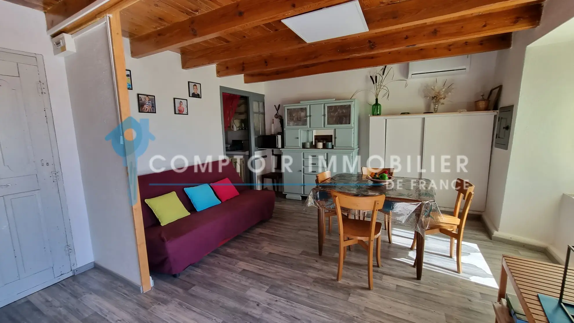 Maison de village de 70 m² à Salettes en Ardèche, résidence secondaire avec vue montagne 