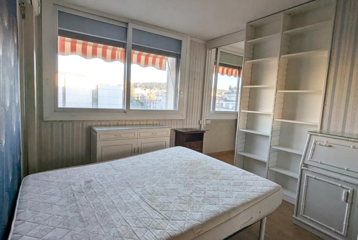 Bel appartement 2/3 pièces à Nice Étoile, vue dégagée et sécurité maximale jusqu'en 2074 