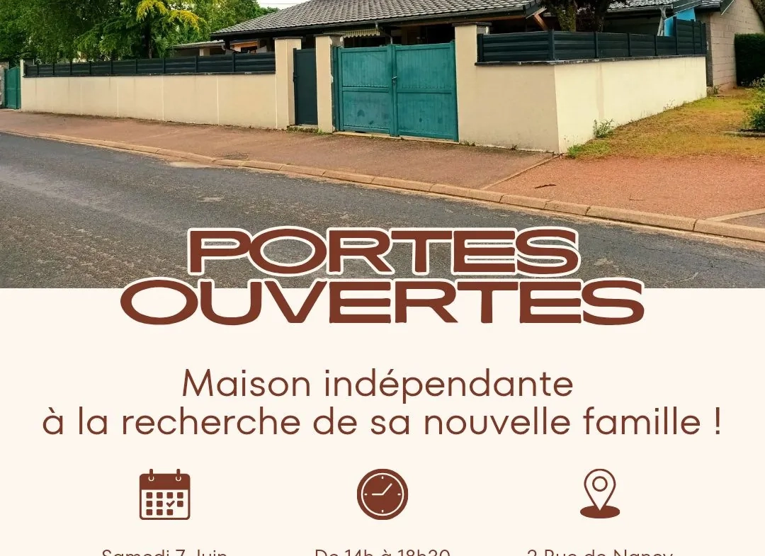 Belle maison indépendante avec grand extérieur à Lemainville près de Nancy 