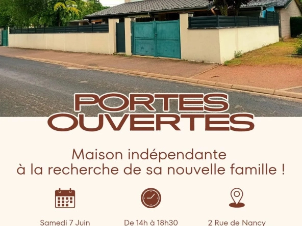 Belle maison indépendante avec grand extérieur à Lemainville près de Nancy