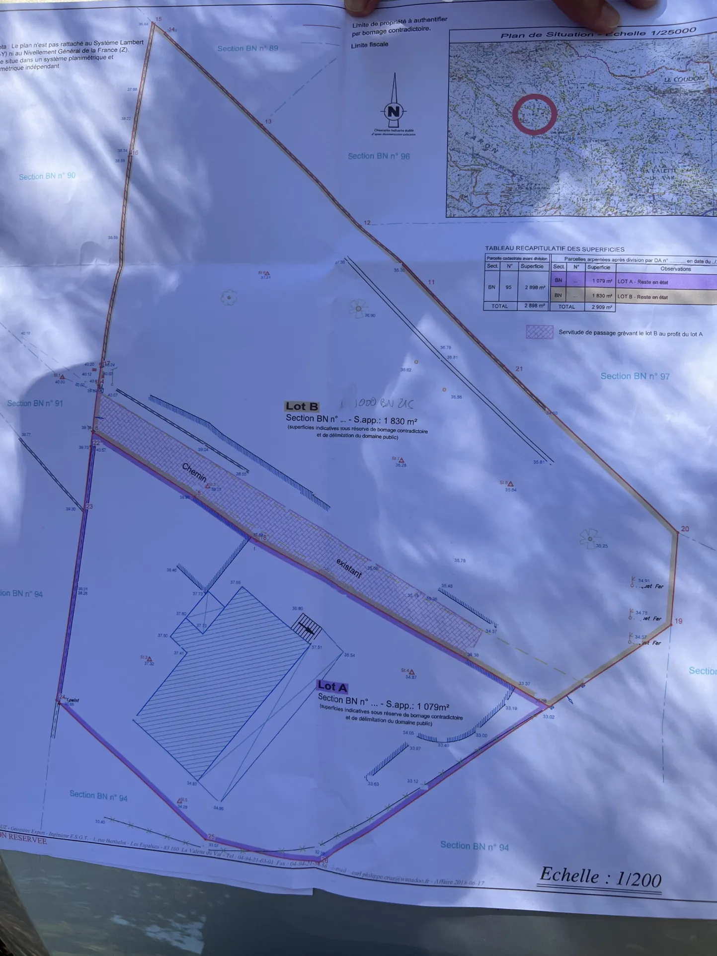 Terrain constructible à La Valette du Var avec aperçu mer – calme et viabilisé 