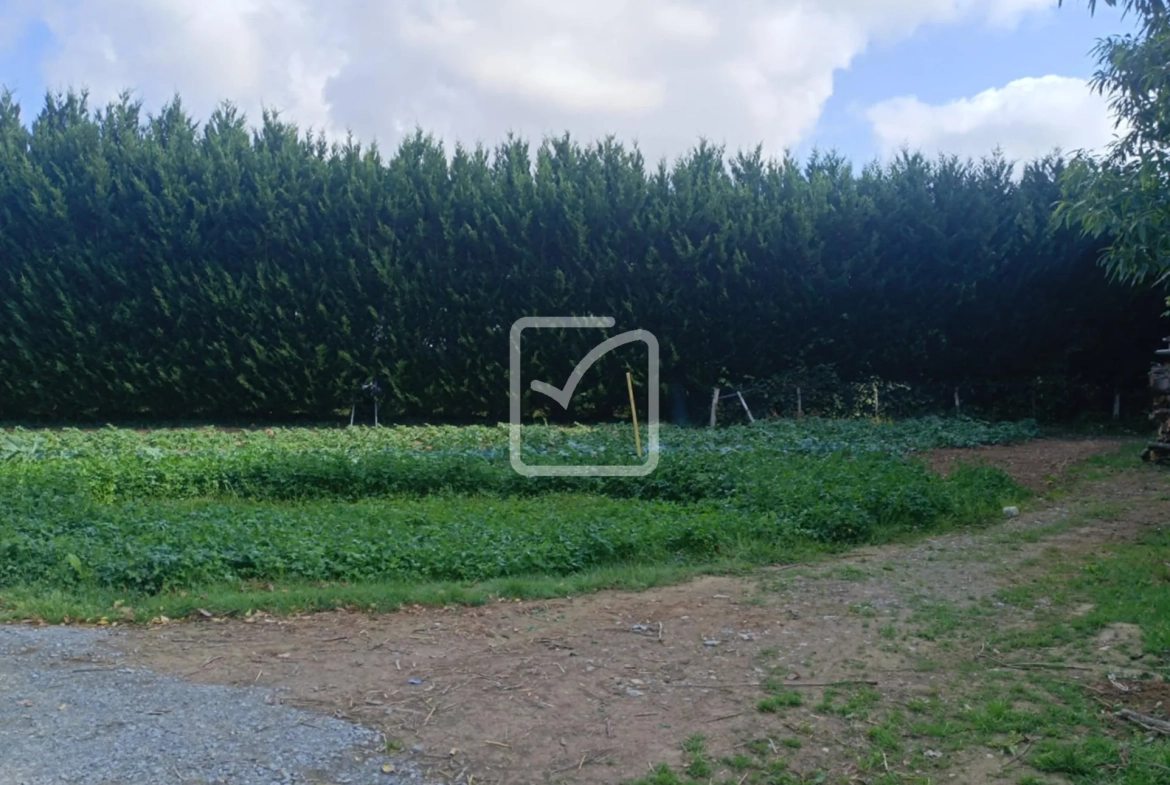 Maison en pierre avec 4 chambres, grand terrain et jardin paysagé à Evriguet 