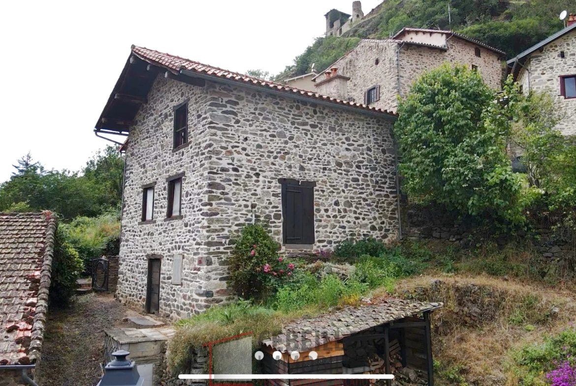 À vendre à Molompize : deux maisons en pierre avec vue, terrain de 322 m² 