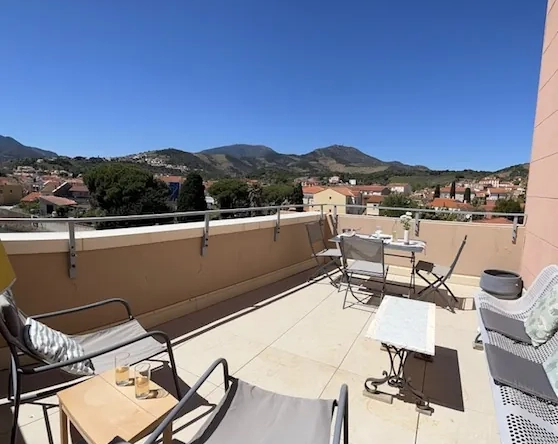 Appartement T1 rénové avec terrasse à Banyuls-sur-Mer - Vue exceptionnelle
