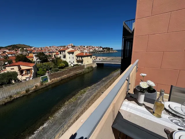 Appartement T1 rénové avec terrasse à Banyuls-sur-Mer - Vue exceptionnelle 