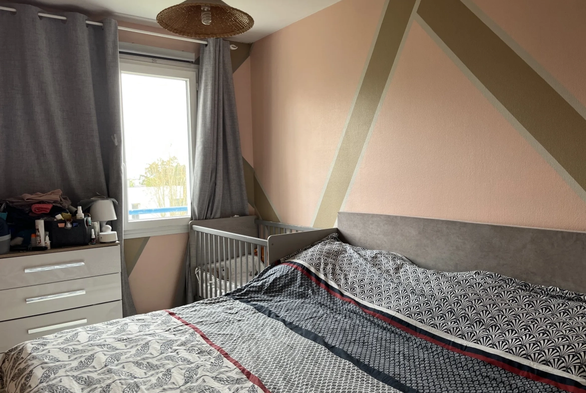 Appartement 3 pièces à Nantes proche du Parc de Procé avec balcon et stationnement 