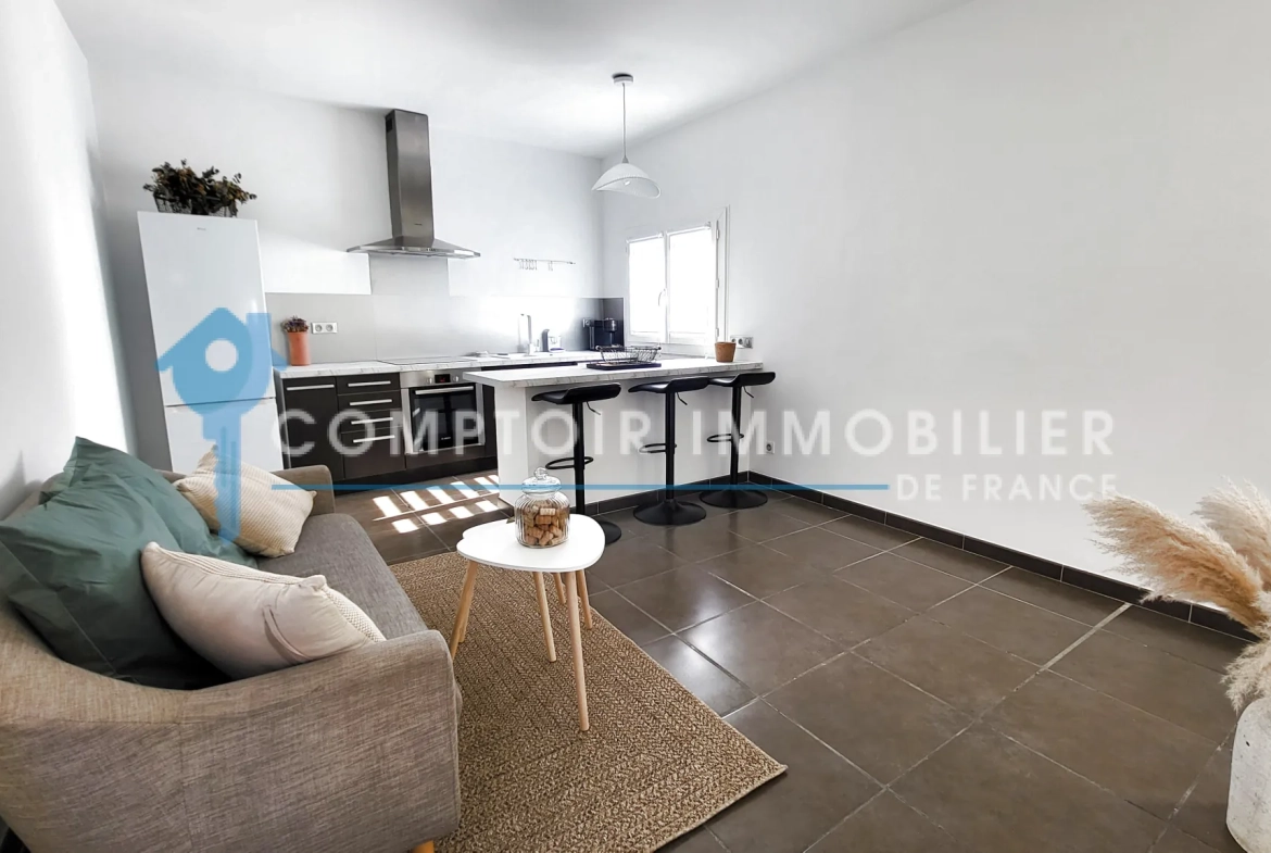 Maison de ville rénovée à Nîmes dans le quartier Jean Jaurès – 3 pièces, terrasse 