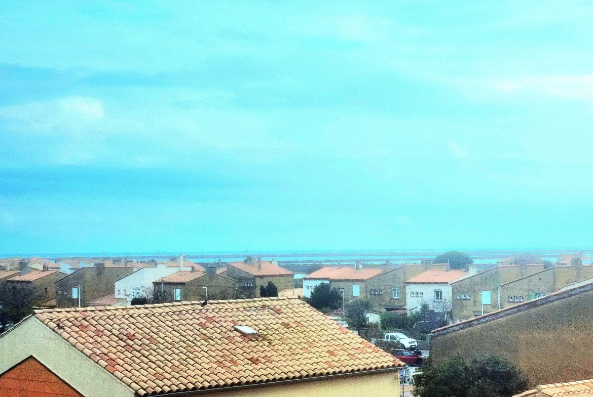 Appartement avec Vue Imprenable sur la Mer à Gruissan - 2 Chambres 