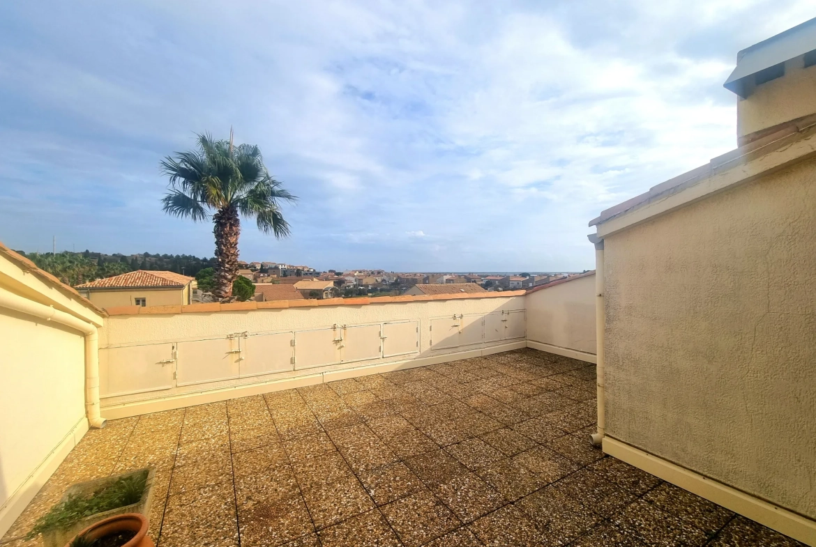 Appartement avec Vue Imprenable sur la Mer à Gruissan - 2 Chambres 