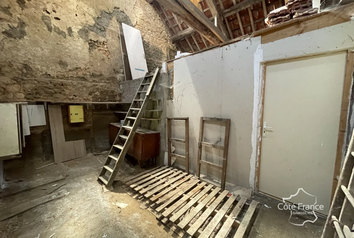 Charmante longère de 113 m² avec jardin et atelier à Courson-les-Carrières 