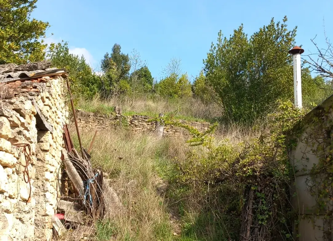 Terrain en restanques avec petit maset à Villemagne l'argentiere 34600 