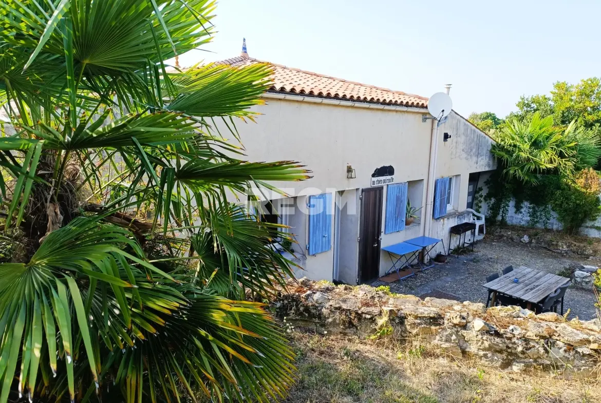 Maison de plain-pied avec jardin à Talmont-sur-Gironde, proche de l'estuaire 