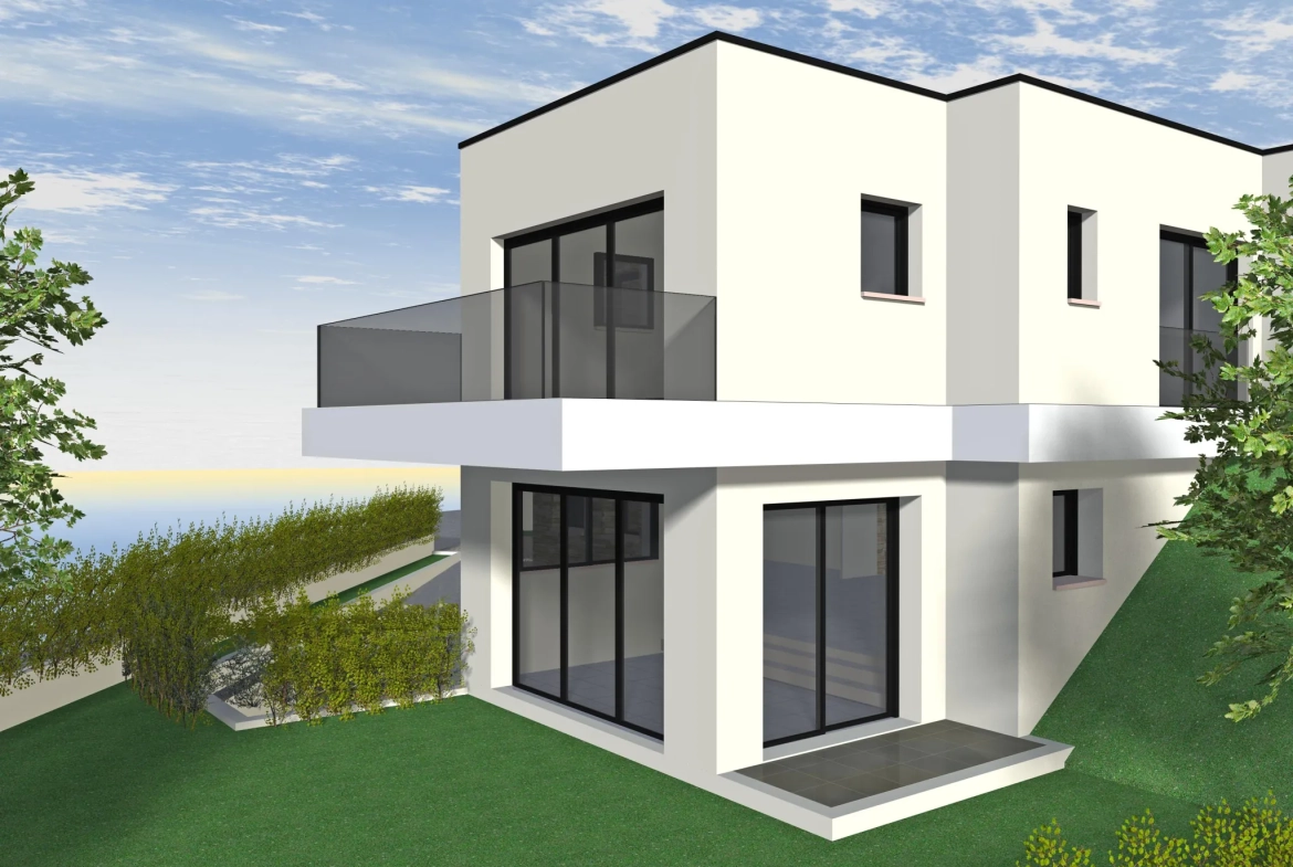 Terrain constructible à Grigny avec vue panoramique - Projet de plus de 250 m² 