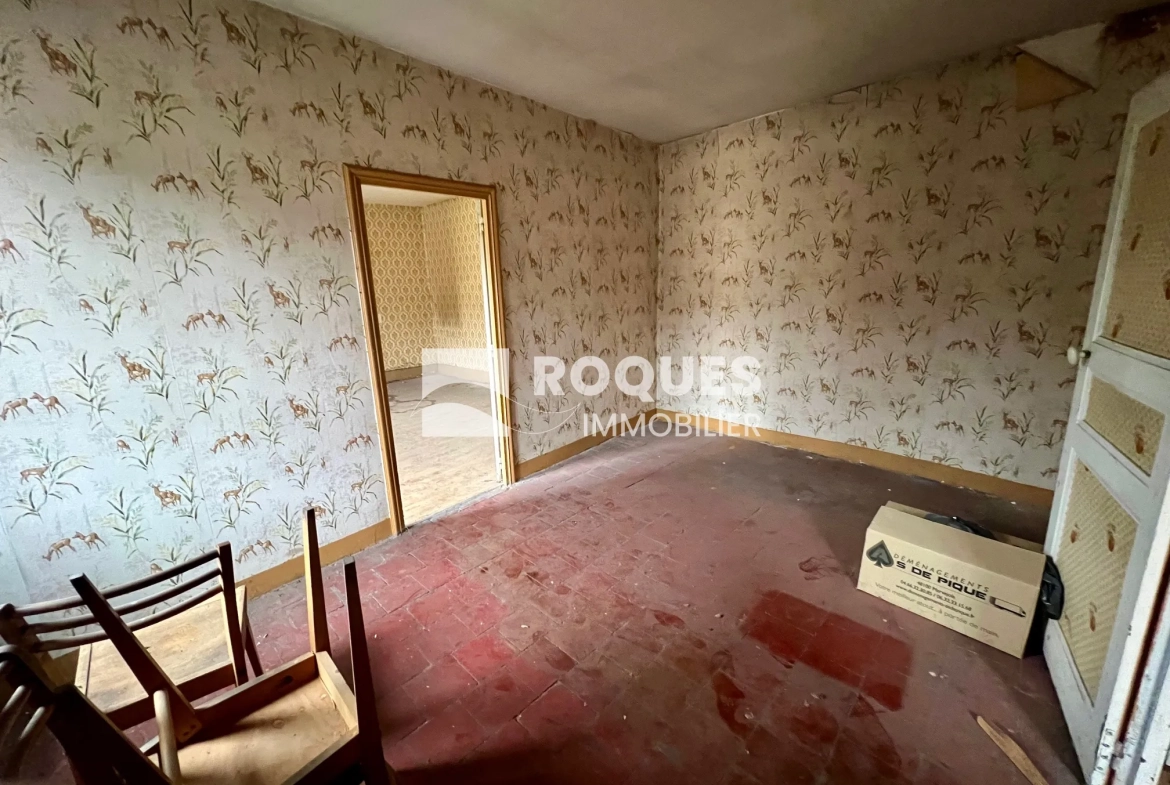 Appartement T2 à rénover de 44 m² avec terrasse à Millau 