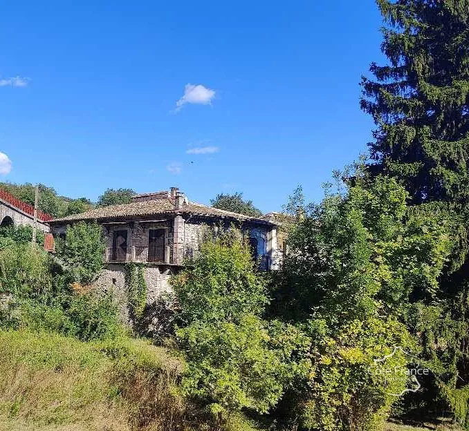 Ancien moulin en pierre avec 3 chambres et dépendances à Saint Hippolyte du Fort 