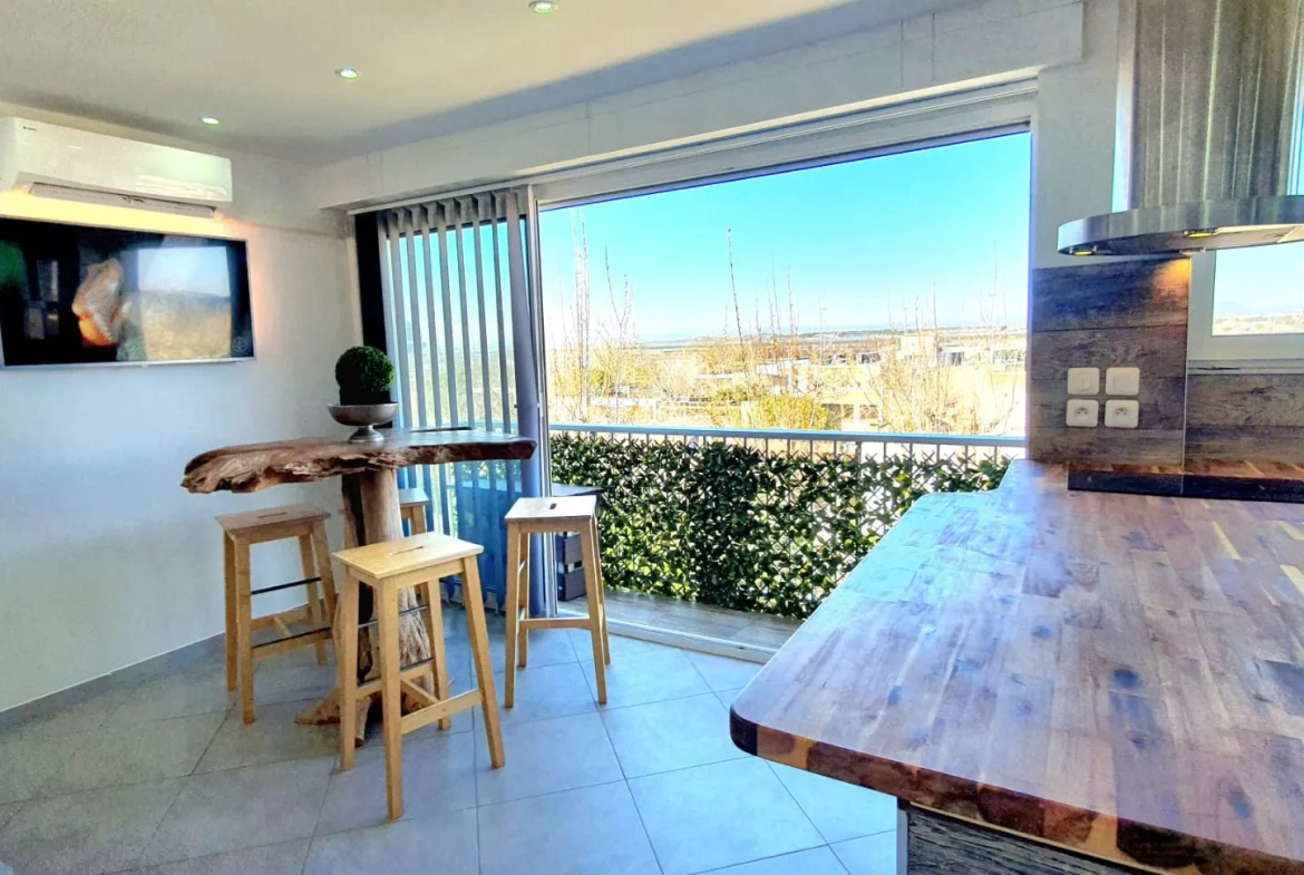 Appartement lumineux de 37 m² en front de mer à Carnon Plage 