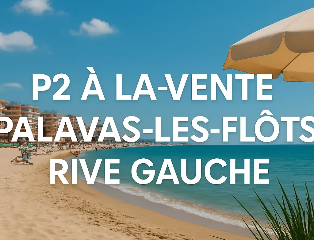 Appartement lumineux de 37 m² en front de mer à Carnon Plage 