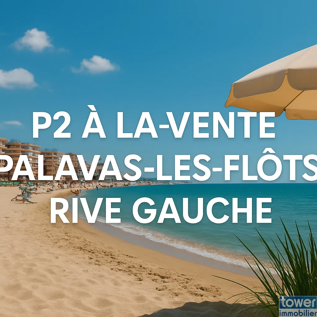 Appartement lumineux de 37 m² en front de mer à Carnon Plage 