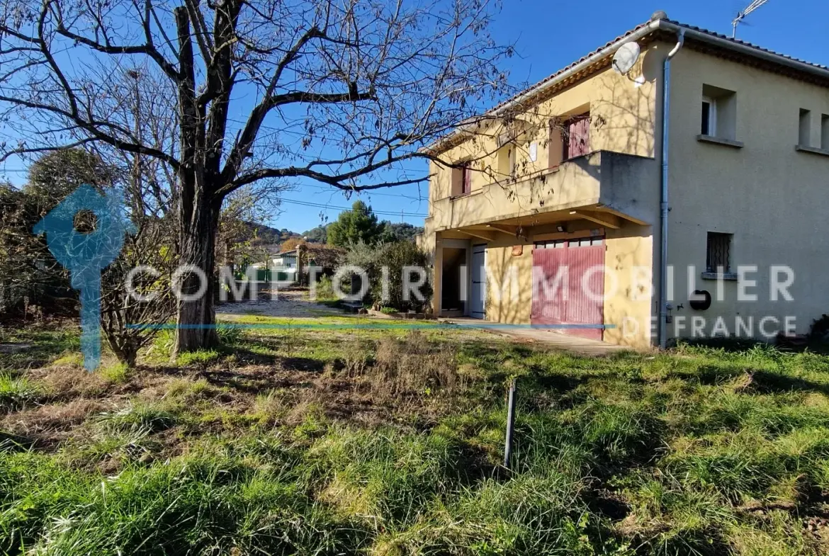 Maison en pierre avec studio indépendant à Saint-Martin-de-Valgalgues de 106 m² 