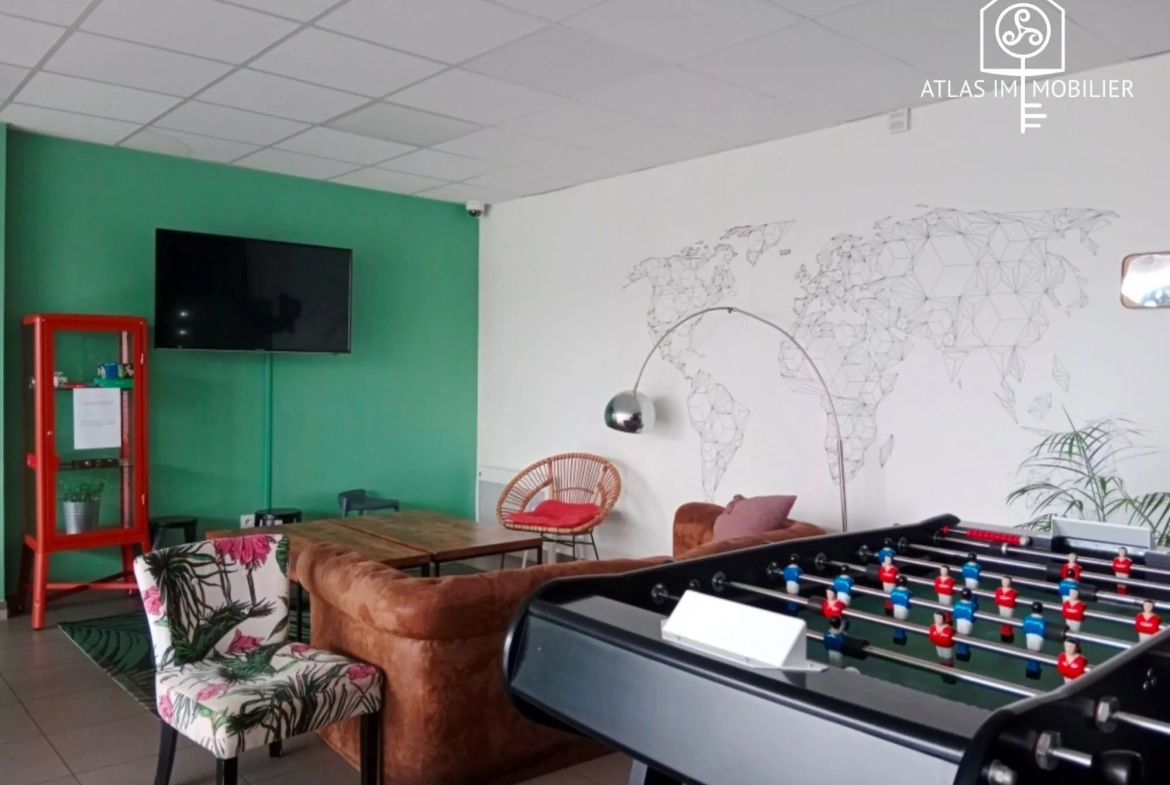 Studio étudiant à vendre à Rennes avec bail commercial, résidence sécurisée 