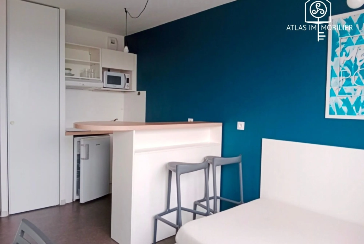 Studio étudiant à vendre à Rennes avec bail commercial, résidence sécurisée 
