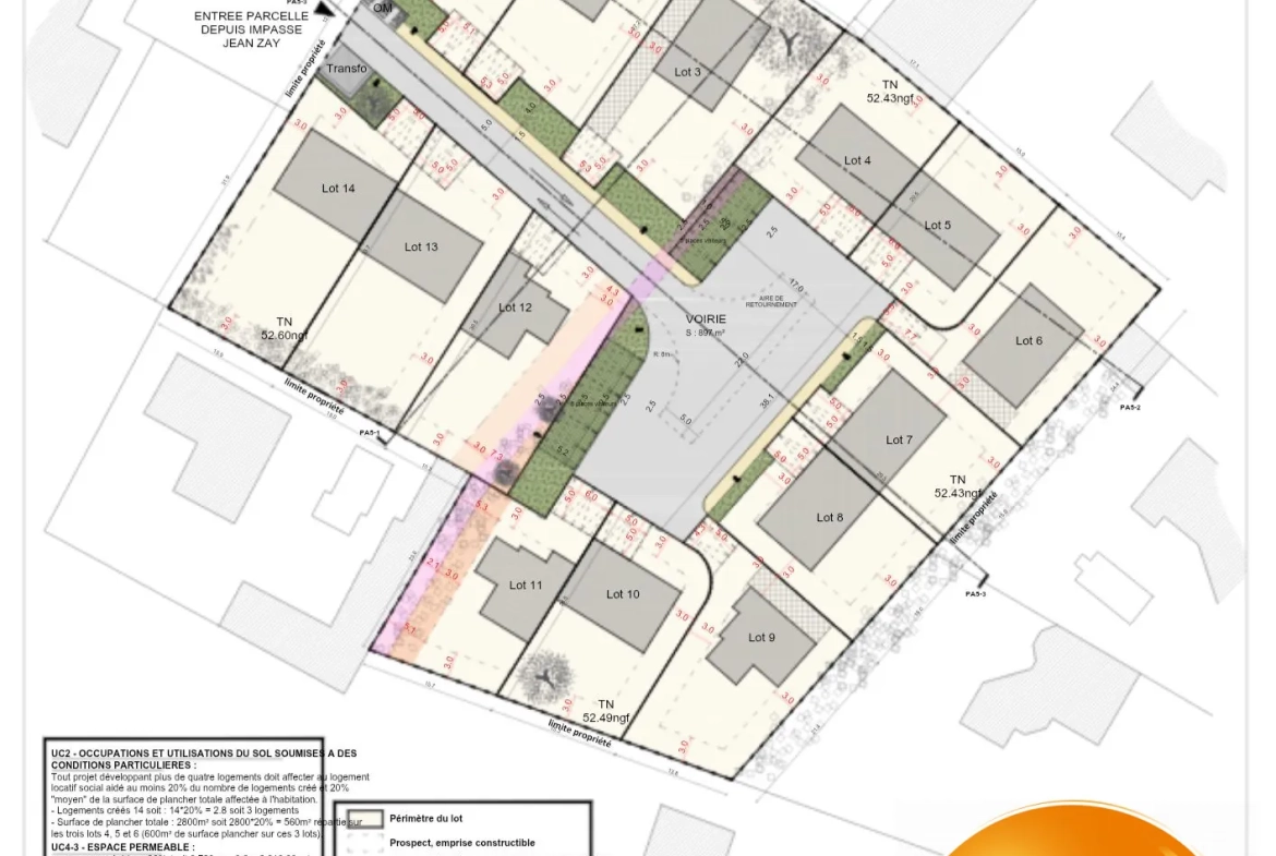 Terrain à vendre de 321 m² à Lézignan-Corbières avec raccordement et proximité commodités 