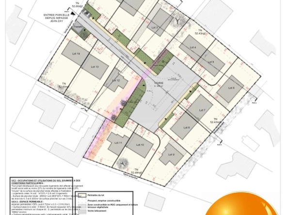 Terrain à vendre de 321 m² à Lézignan-Corbières avec raccordement et proximité commodités