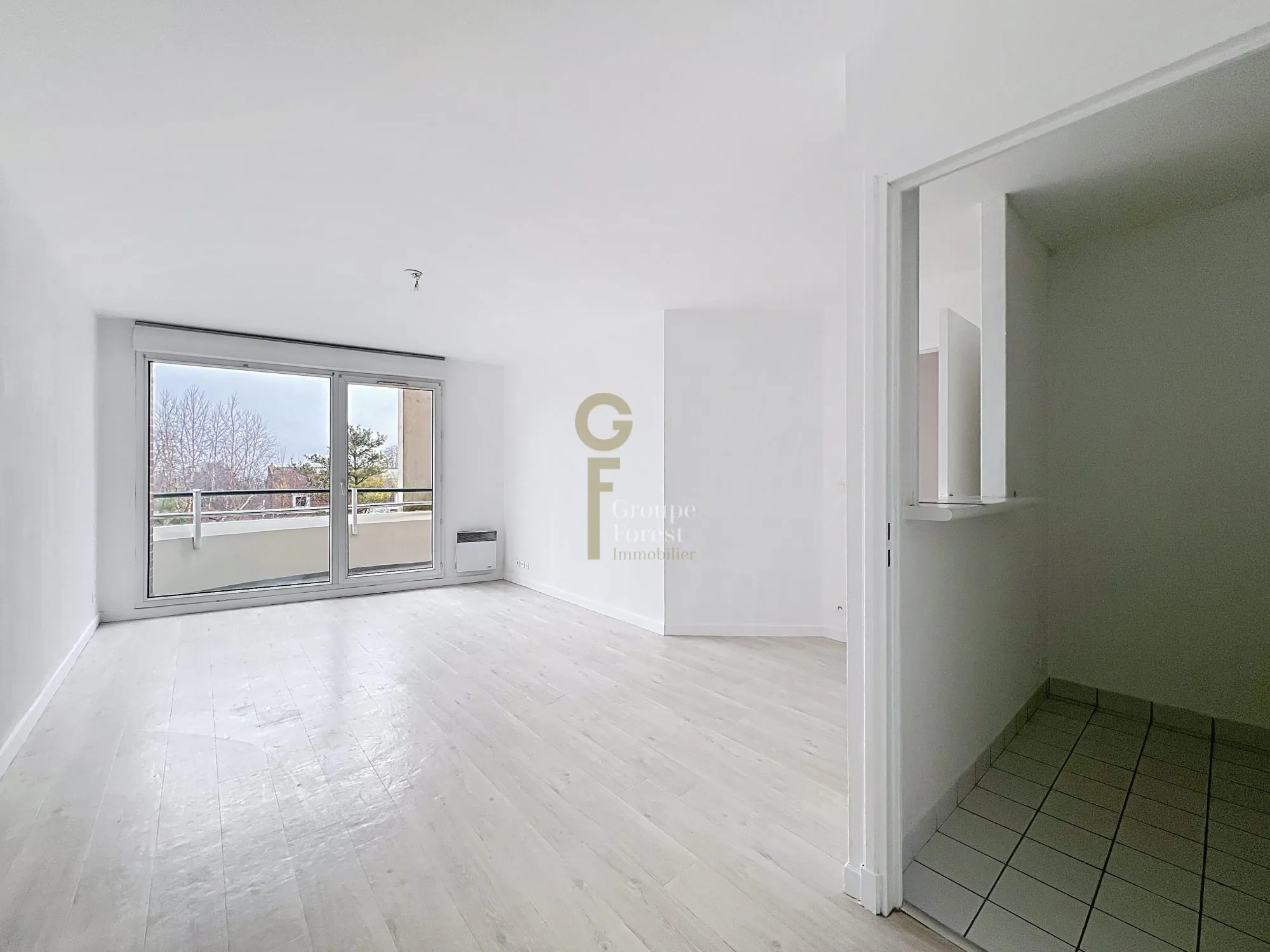 Appartement 1 chambre avec balcon et parking sécurisé à Croix 