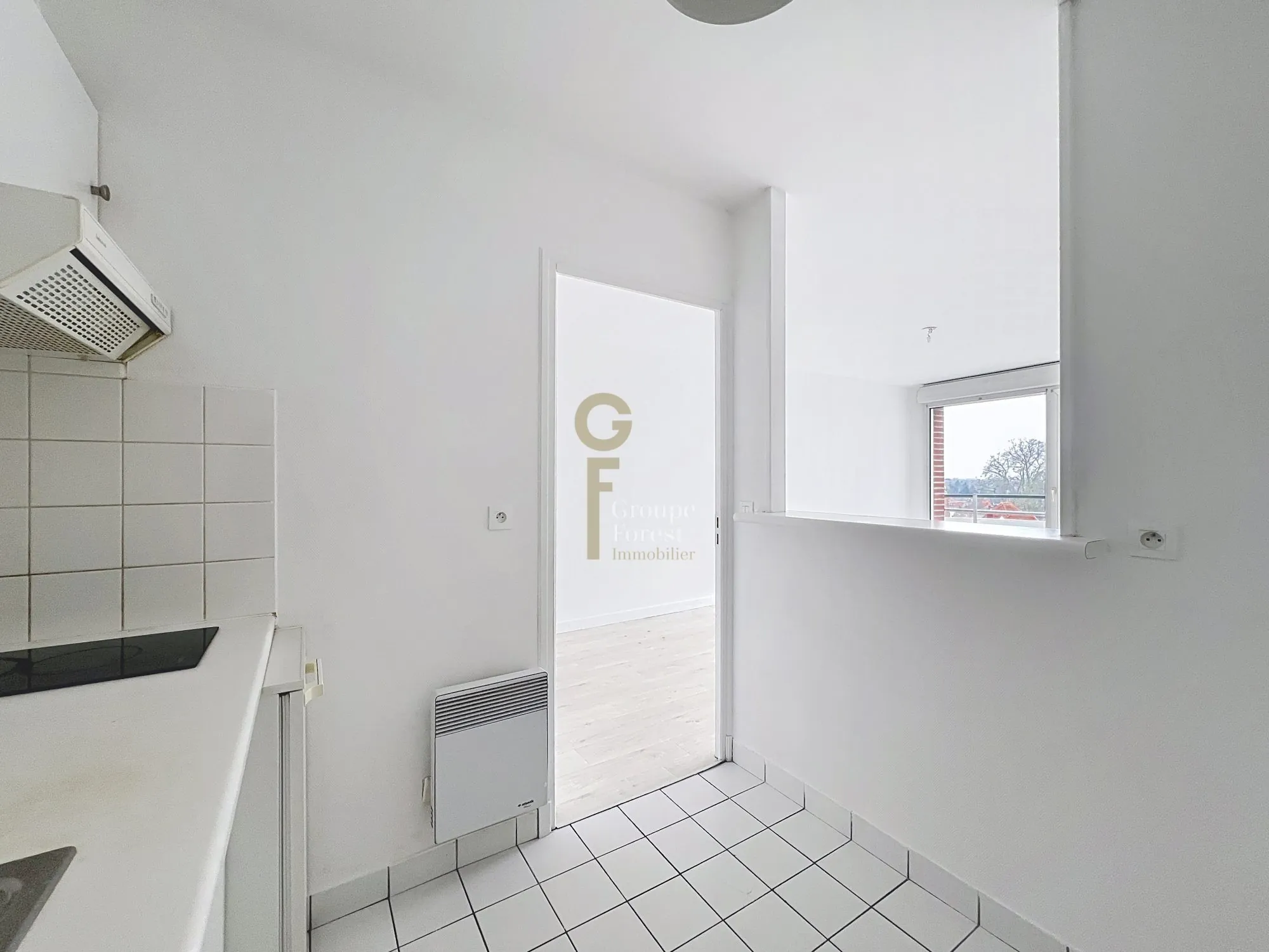 Appartement 1 chambre avec balcon et parking sécurisé à Croix 