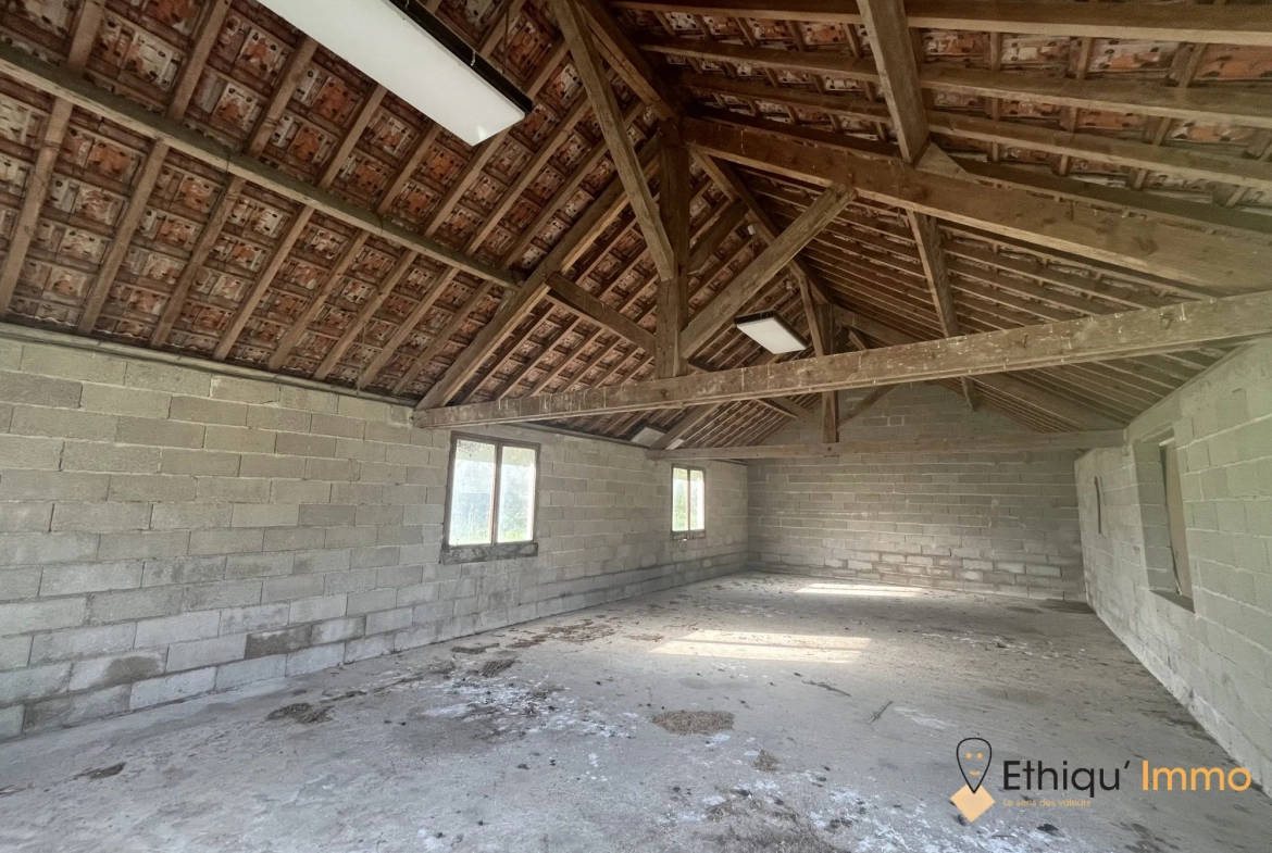 Ensemble immobilier de 56 ares à Dolancourt - Maison, Hangar et Terrain à Vendre 