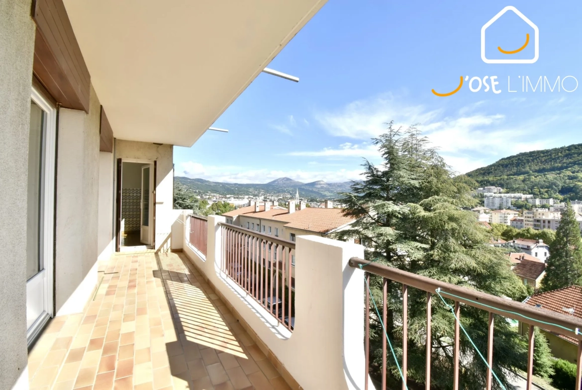 Appartement T4 lumineux à Gap avec balcon, garage et cave 