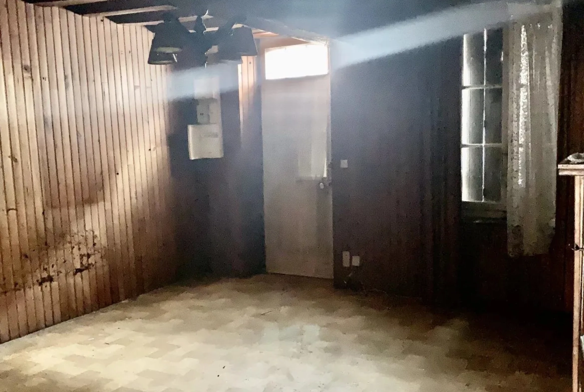 A vendre maison ancienne à Château-Renard 45220 avec travaux et cour spacieuse 