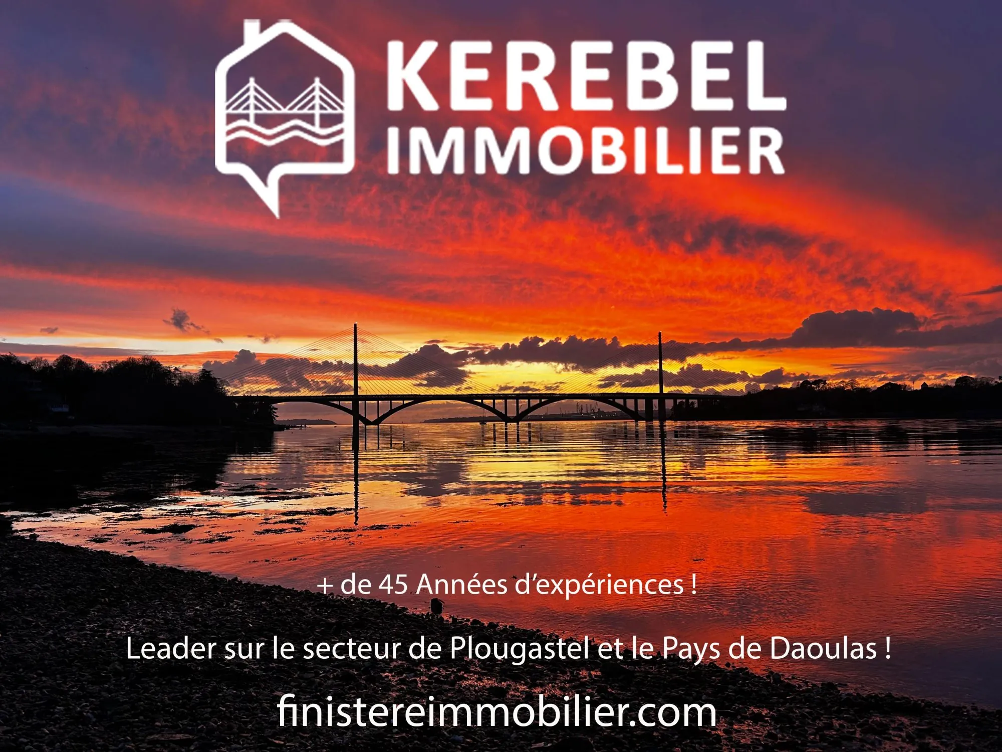Terrain constructible de 1000 m² à Plougastel-Daoulas - Vue dégagée et proximité mer 