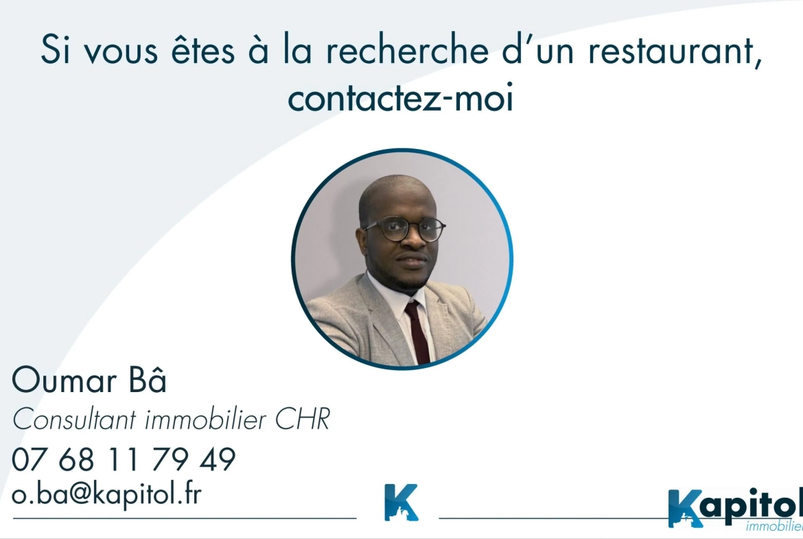 Local commercial à louer à Paris 17, idéal restauration avec cheminée - Batignolles 