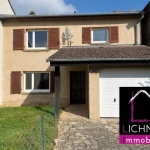 Vente maison mitoyenne de 111 m² avec terrasse et garage à Longueville-lès-Saint-Avold