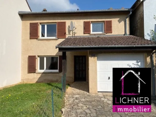 Vente maison mitoyenne de 111 m² avec terrasse et garage à Longueville-lès-Saint-Avold