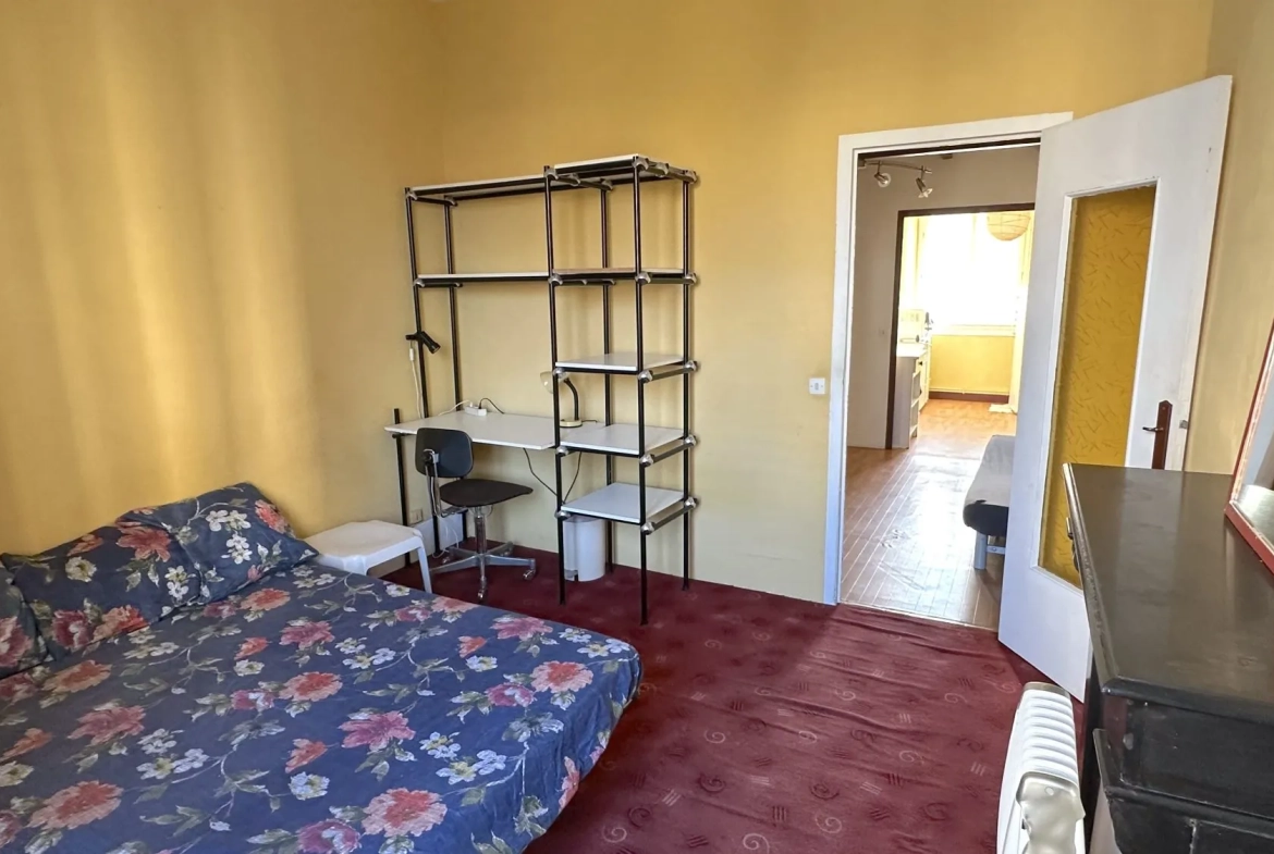 Appartement T2 traversant de 35,3 m² à Grenoble avec cave et galetas 