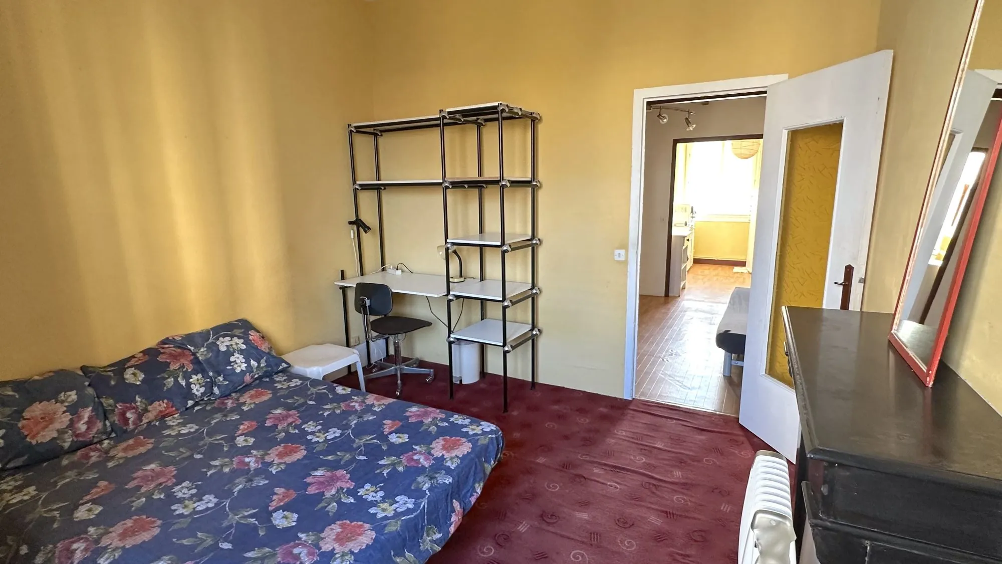 Appartement T2 traversant de 35,3 m² à Grenoble avec cave et galetas 