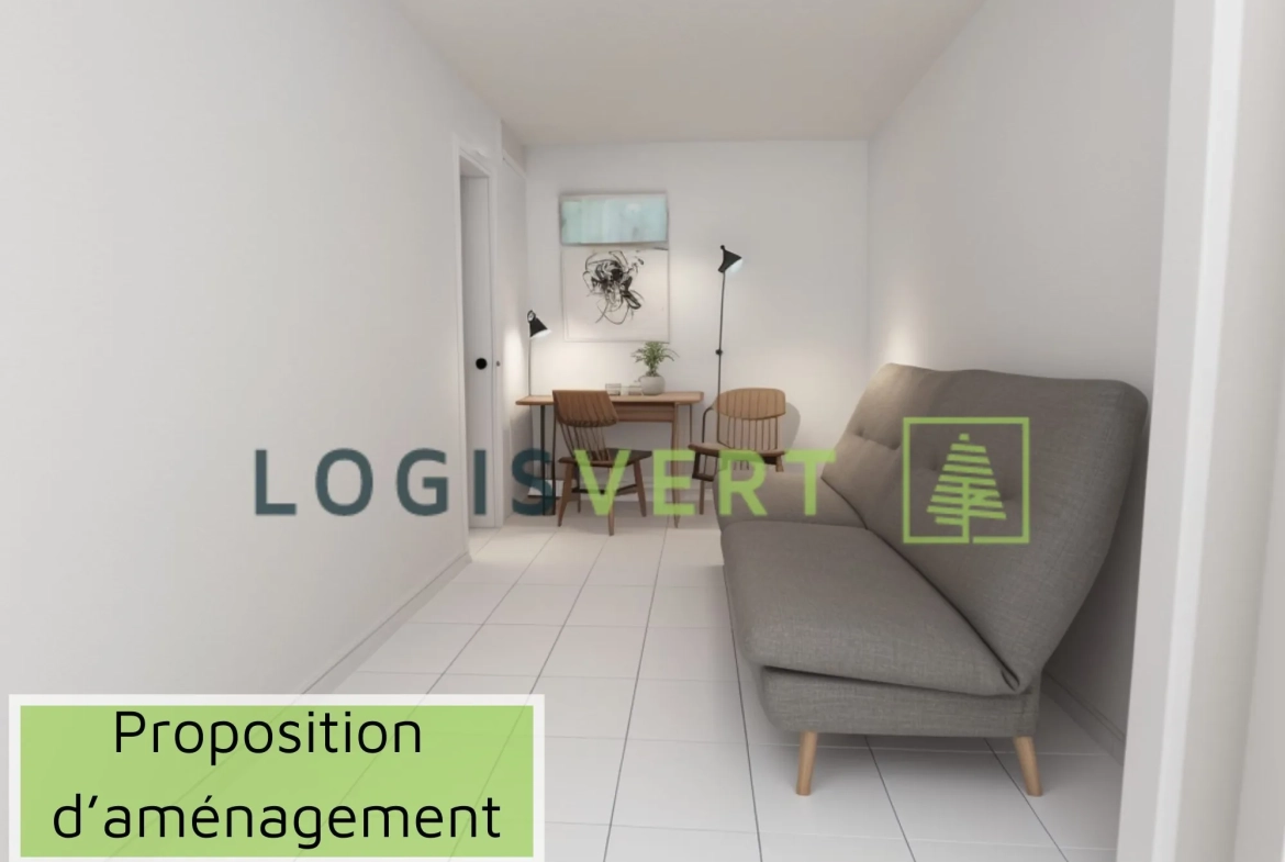 Studio à vendre à Palaiseau, idéal investissement locatif, 14 m², proche gare Lozère 