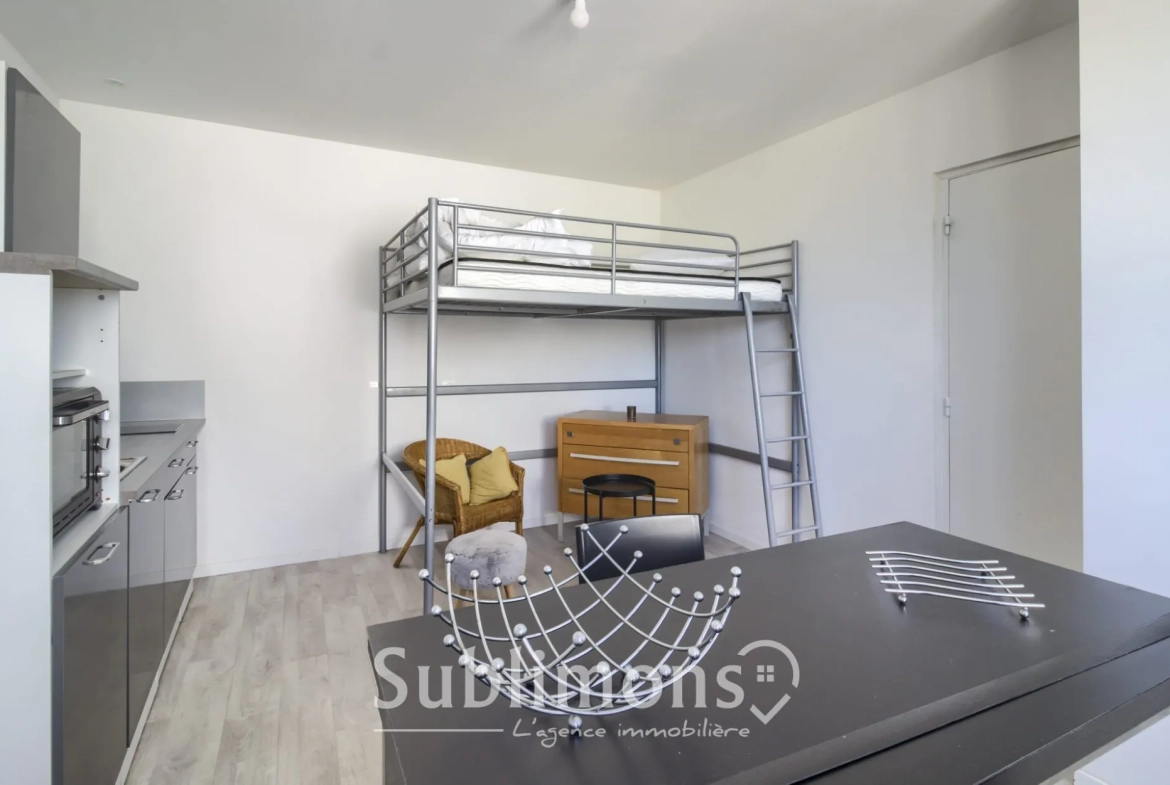 Studio rénové à vendre à Belz avec vue sur le Pont-Lorois, parking et cave 