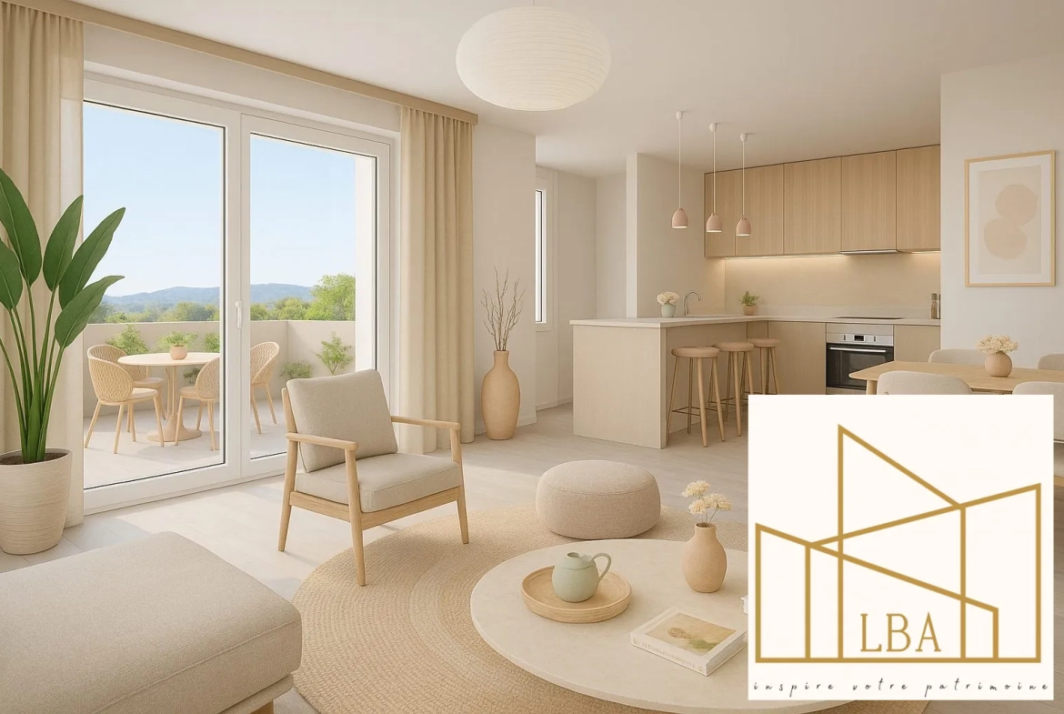 Appartement T2 neuf à vendre à Marignane, 38 m² avec terrasse, proche commodités 