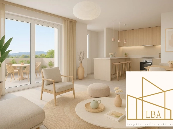 Appartement T2 neuf à vendre à Marignane, 38 m² avec terrasse, proche commodités